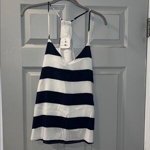 Style Rack Navy Blue and White Striped Camisole